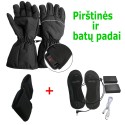 Šildančios pirštinės "Šilumos malonumas" + batų padai "Šilumos galia"