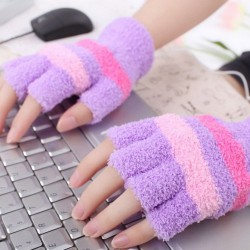 Šildančios pirštinės "Jaukūs žiemos vakarai prie kompiuterio 7" (USB, medvilnė)