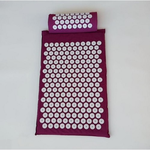 Akupunktūrinis jogos kilimėlis su pagalve "Stresui ne"