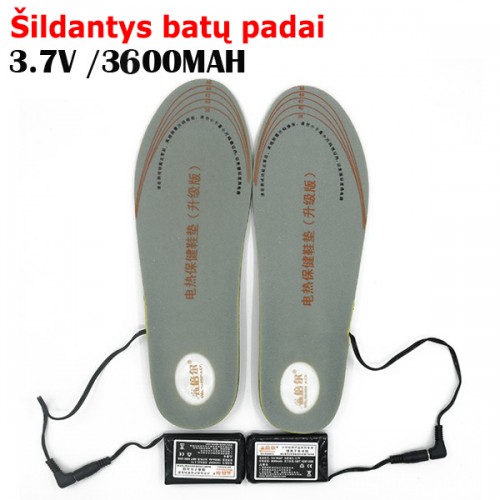 Elektroniniai šildantys vidiniai batų padai "Mano batai buvo du" (įkraunamos baterijos, veikia 8 val.)