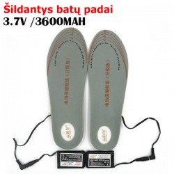 Elektroniniai šildantys vidiniai batų padai "Mano batai buvo du" (įkraunamos baterijos, veikia 8 val.)
