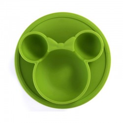 Vaikiškas silikoninis pietų padėkliukas "Patogiau nebūna" (eko draugiškas)