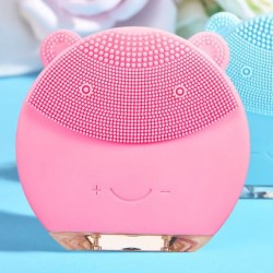 Elektroninis silikoninis šepetys "Linksmasis meškiukas" (veidui ir kūnui)