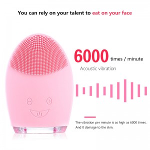 Elektroninis silikoninis šepetys "Švaruolė" (veidui ir kūnui)