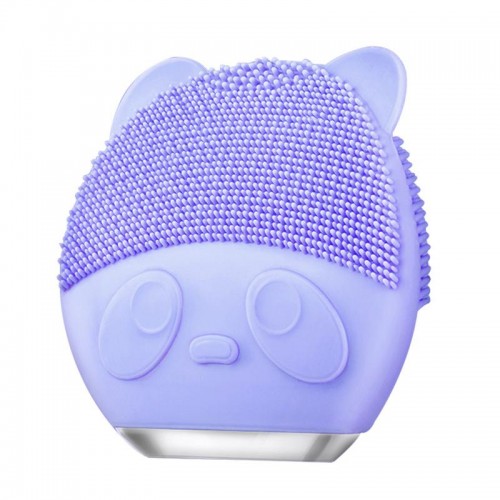 Elektroninis silikoninis šepetys "Švaros meškiukas" (veidui ir kūnui)