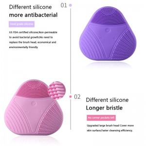 Elektroninis silikoninis šepetys "Skirtingi jausmai" (veidui ir kūnui)