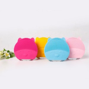 Elektroninis silikoninis šepetys "Švaros katinas 2" (veidui ir kūnui)