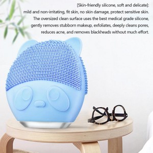 Elektroninis silikoninis šepetys "Švaros meškiukas 3" (veidui ir kūnui)