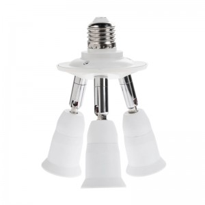 3 lempų šakotuvas E27