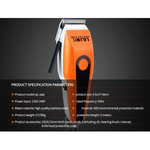 Profesionali elektroninė plaukų kirpimo mašinėlė "Aukščiausia klasė"