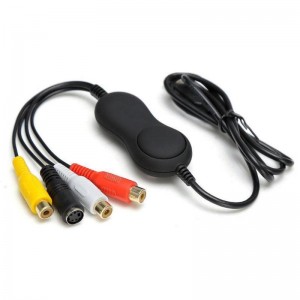 Analoginio vaizdo ir garso signalo į skaitmeninį keitiklis (VHS, USB 2.0, Audio, Video, TV, DVD)