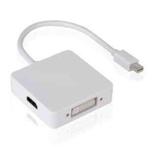 3-in-1 Mini Displayport (HDMI, DVI, DisplayPort)