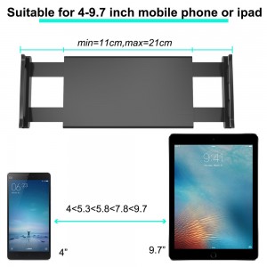 Universalus automobilinis telefono, planšetės laikiklis "Universalas 13" (4-9.7")