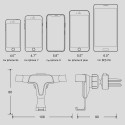 Universalus automobilinis telefono laikiklis "Stiliaus elegancija" (4-6")