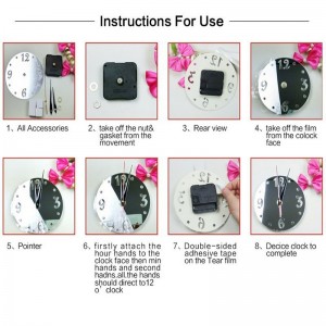 Sieninis laikrodis "Nakties fėja 6" (45 x 45 cm)