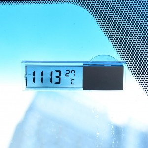 Stilingas automobilio laikrodis ir termometras "Modernumas"