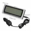 Automobilio LCD laikrodis - termometras "Profesionalas 3"