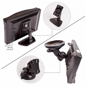 Monitorius automobiliui "Rimtas stilius 2" (TFT LCD 5" HD 16:9 800x480)