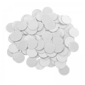 Veidrodiniai lipdukai "Sidabriniai rutuliai" (2 x 2 cm, 100 vnt.)
