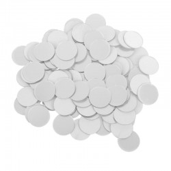 Veidrodiniai lipdukai "Sidabriniai rutuliai" (2 x 2 cm, 100 vnt.)
