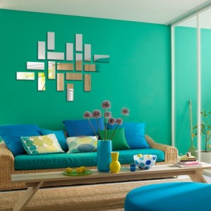 Veidrodiniai lipdukai "Sidabriniai stačiakampiai" (15 x 6 cm, 18 vnt.)