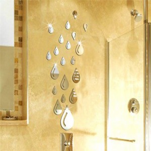 Veidrodiniai lipdukai "Sidabriniai lašai" (20 vnt.)