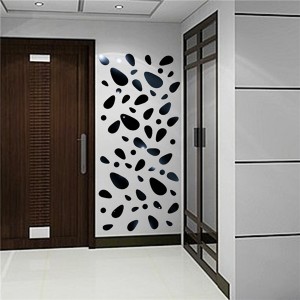 Veidrodiniai lipdukai "Juodieji veidrodukai" (12 vnt.)