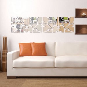 Veidrodiniai lipdukai "Nuostabusis ornamentas 4" (23 x 100 cm)