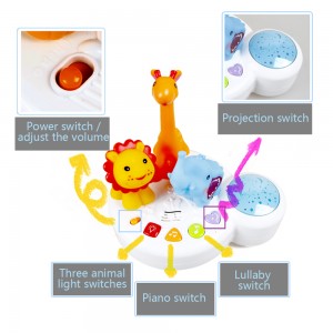 Muzikinis ramaus miego žaislas "Muzikiniai žvėreliai"