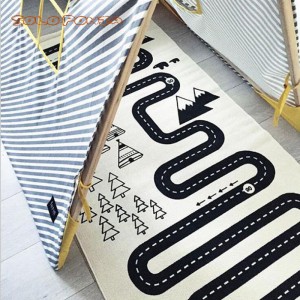 Žaidimų kilimėlis mažyliui "Smagiai nuvažiuosiu" (70 x 180 cm)