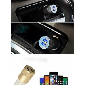 USB įkroviklis automobiliui "Greitai pakrausiu 4" (5V 2.1A, 1A)