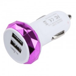 USB įkroviklis automobiliui "Greitai pakrausiu 15" (5V 2.1A, 1A)