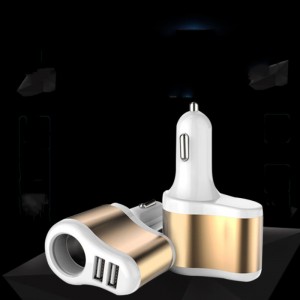 USB įkroviklis automobiliui "Stiliaus elegancija 2" (5V 2.1A, 1A)