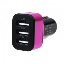 USB įkroviklis automobiliui "Universalas 6" (5V 2.1A, 2A, 1A)