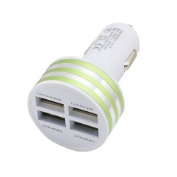 USB įkroviklis automobiliui "Universalas 8" (5V 2.1A, 1A x 3)