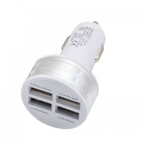 USB įkroviklis automobiliui "Universalas 10" (5V 2.1A, 1A x 3)