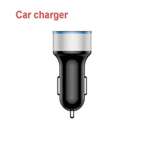 USB įkroviklis automobiliui "Profesionalas" (5V 2.1A, 1A)