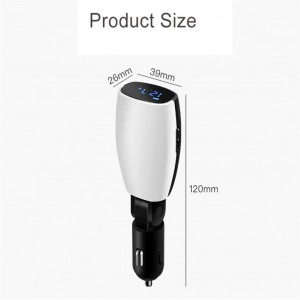 USB įkroviklis automobiliui "Profesionalas 6" (5V 2.1A, 1A)