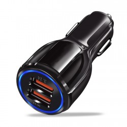 USB įkroviklis automobiliui "Spartuolis" (9V 1.7A, 5V 2.4A )