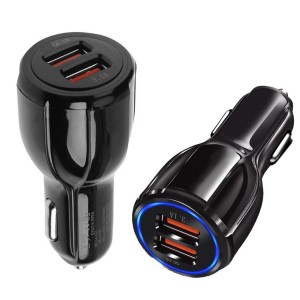 USB įkroviklis automobiliui "Spartuolis" (9V 1.7A, 5V 2.4A )
