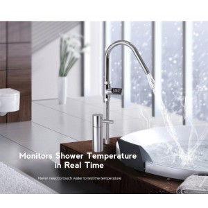 Skaitmeninis temperatūros matuoklis dušui "Vaikos saugumas"