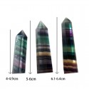 Natūralus mineralas "Spalvotasis obeliskas" (floritas, 4 cm)