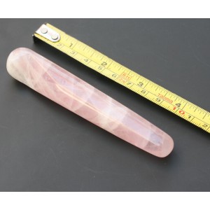 Rožinio kvarco masažinė lazdelė "Rožinis malonumas"