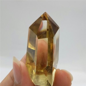 Natūralus mineralas "Geltonasis obeliskas" (citrinas, 4 cm, 40 g)