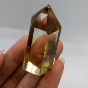 Natūralus mineralas "Geltonasis obeliskas" (citrinas, 4 cm, 40 g)