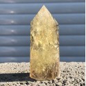 Natūralus mineralas "Geltonasis obeliskas 2" (citrino kristalas, 8 cm, 70 g)