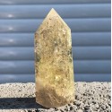 Natūralus mineralas "Geltonasis obeliskas 2" (citrino kristalas, 8 cm, 70 g)