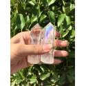 Natūralus mineralas "Modernus obeliskas 9" (kvarco kristalas, 8 cm, 70 g)