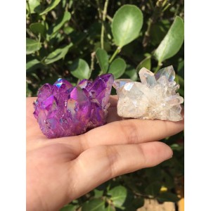 Natūralus mineralas "Violetinis ir baltas" (58 g)