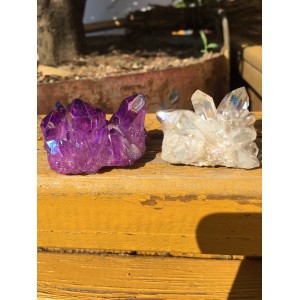 Natūralus mineralas "Violetinis ir baltas" (58 g)